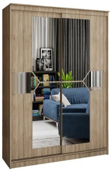 Шкаф-купе Элегант 1500 (Сандал светлый)