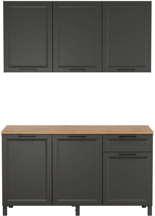 Кухня Римини 1500 диамант серый