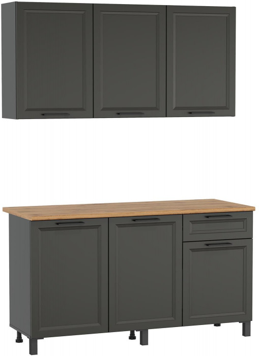 Кухня Римини 1500 диамант серый