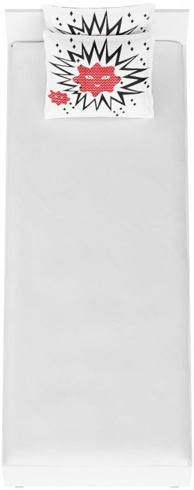 Мори Кровать 0800, цвет белый, ШхГхВ 83,5х203,5х70 см., сп.м. 800х2000 мм., без матраса, основание есть