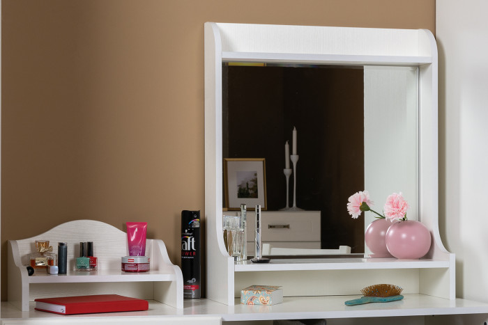 Ливерпуль Спальня № 3 11.08ОСН + две 08.146 + 13.124 + 12.46 + 10.118 + 10.117, цвет ясень ваниль/белый, сп. м. 1600х2000 мм., б/м, ортопед есть