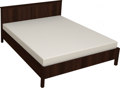 Кровать c ортопедическим основанием (дерево) Sherlock 41 180х200, орех
