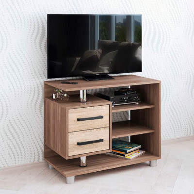 Тумба ТВ 011 (2я) (800*665*430) ясень шимо/дуб сонома