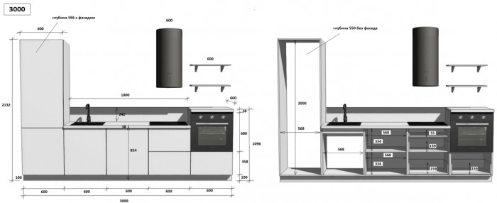 КГ 3000 ПВХ, Белый софт матовый Арника РМ в.12