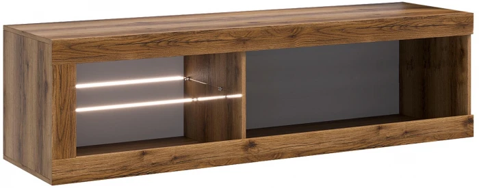 Прага Тумба ТВ мини, делано/Белый гладкий