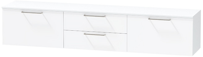 Тумба-4 под ТВ подвесная "Иннэс-7", Белый