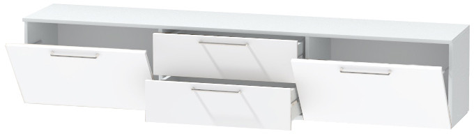 Тумба-4 под ТВ подвесная "Иннэс-7", Белый