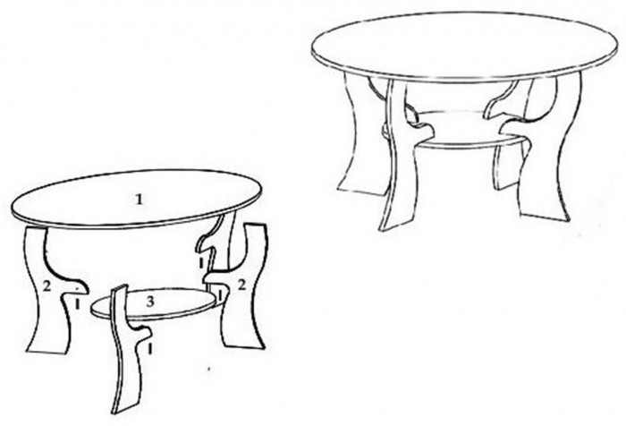 Престиж 13-1 стол журнальный Бодега Темный / Светлый