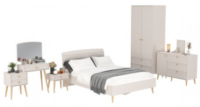 Афина Спальня 24-1400, кашемир серый