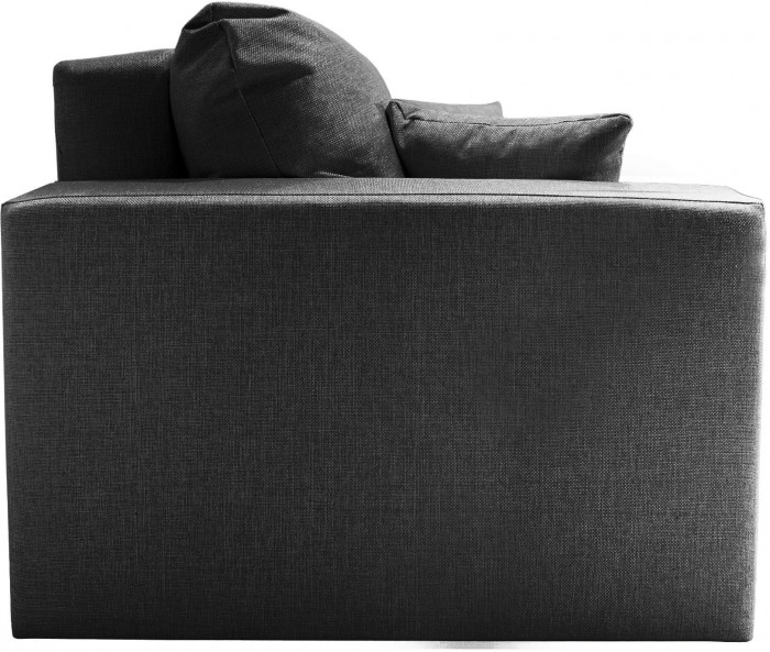 Диван-кровать Ливерпуль, 160х195, раскладной, независимый пружинный блок, еврокнижка, велюр, черный