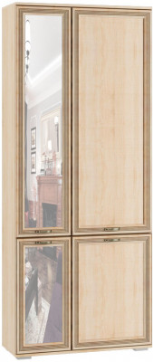 &quot;Ливорно&quot; Шкаф комбинированный с зеркалом ЛШ-9 дуб сонома