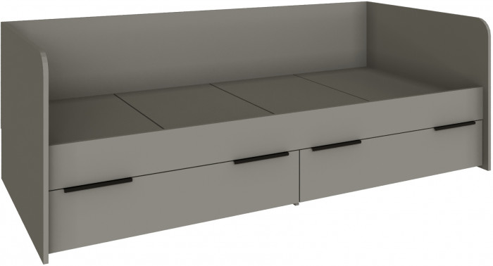 Кровать Мадрид (0,8) с 2-мя ящиками, Мокко