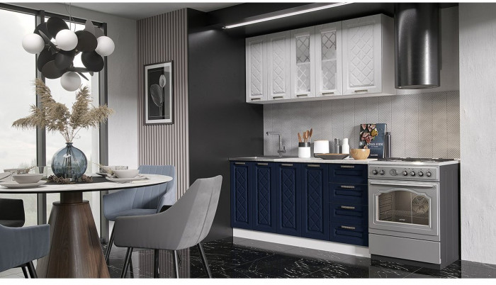 Кухня МДФ Агава 1600, Лиственница светлая