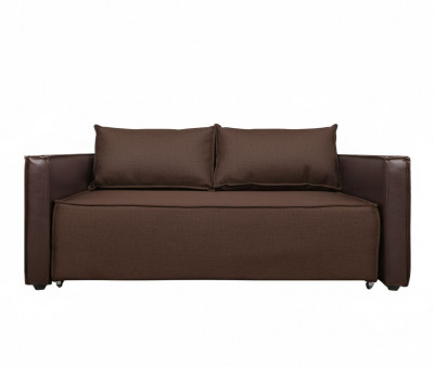 Диван-кровать Барон 160, аккордеон, 160х200, рогожка, коричневый