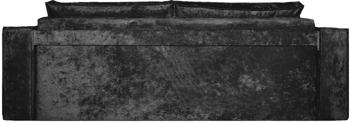 Диван-кровать Лофт Люкс Плюш, еврокнижка, пружинный блок,140х195, черный