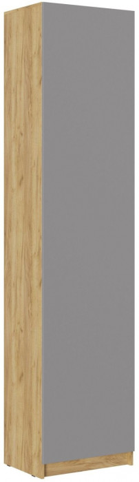 Модульная прихожая Роджина, композиция 3 (Белый глянец, Дуб Крафт Золотой)