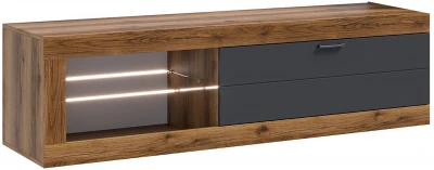 Прага Тумба ТВ мини, делано/Графит