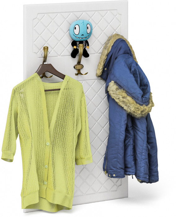 Прихожая П-6 Компоновка № 01, цвет венге/фасады МДФ белое дерево фрезеровка ромб, ШхГхВ 120х35х200 см.