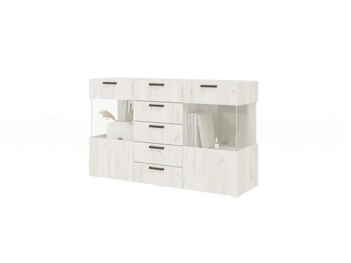 Гостиная Алтея, композиция 2, дуб крафт белый