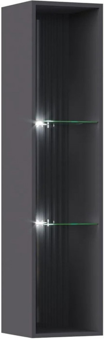 Оливия Шкаф навесной открытый (Белый, Белый глянец)