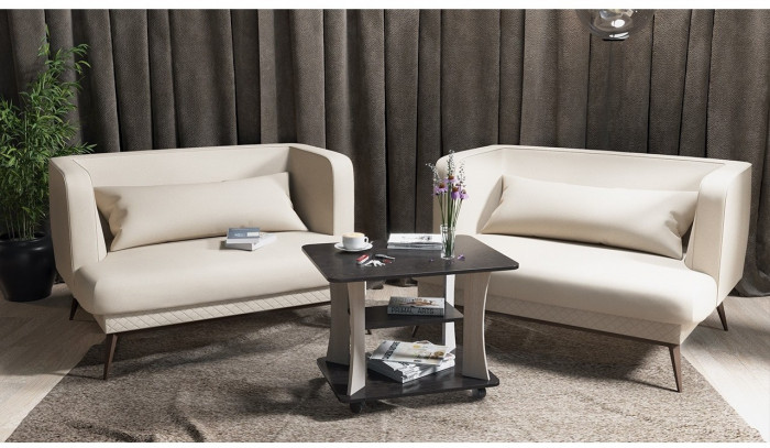 Стол журнальный Тип 8 (Дуб Крафт Белый)