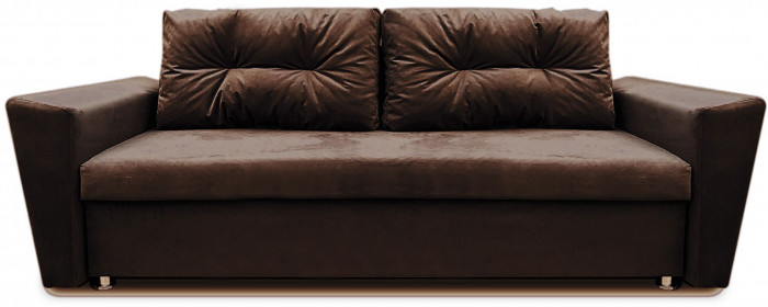 Диван-кровать Амстердам L, еврокнижка, 145х190, коричневый