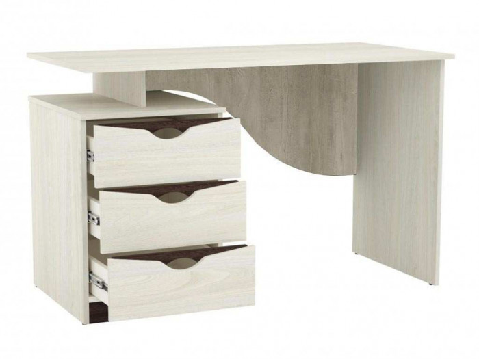 33.23 Лючия стол письменный бетон пайн белый/венге