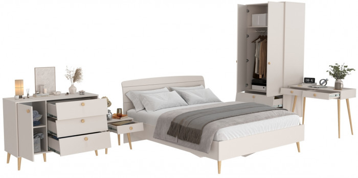 Афина Спальня 25-1600, кашемир серый