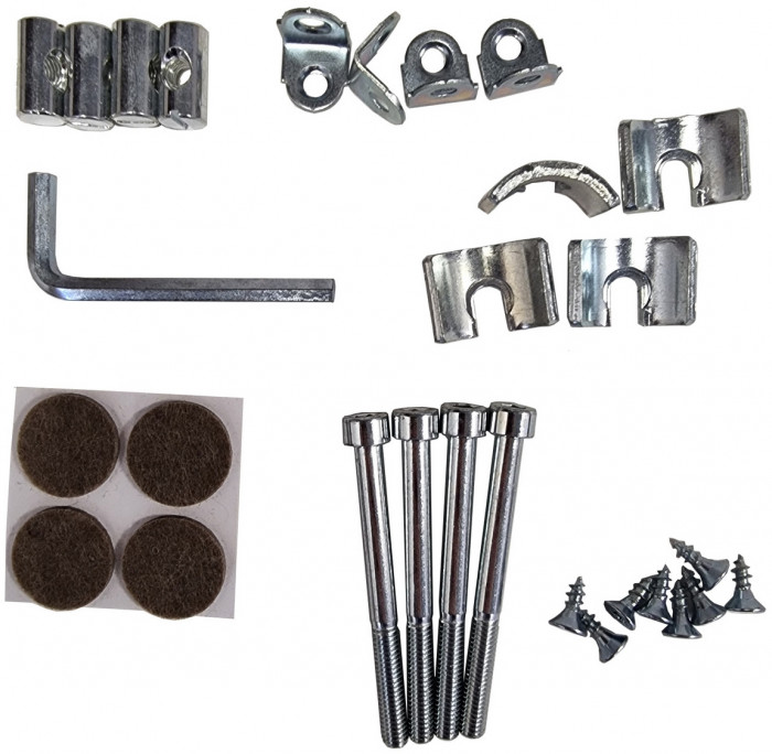 Два стула Мебель--24 Гольф-11 разборных, цвет белый, обивка ткань велюр серый 63, ШхГхВ 40х40х100 см., от пола до верха сиденья 47 см.