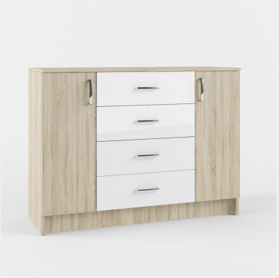 МС Софи Комод Сонома/Белый СКМ 1200.1, Сонома/Белый