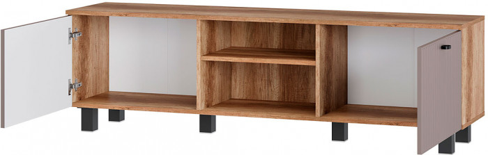 "Олива" ТБ-09 тумба под ТВ Дуб каньон/Муссон софт MF14