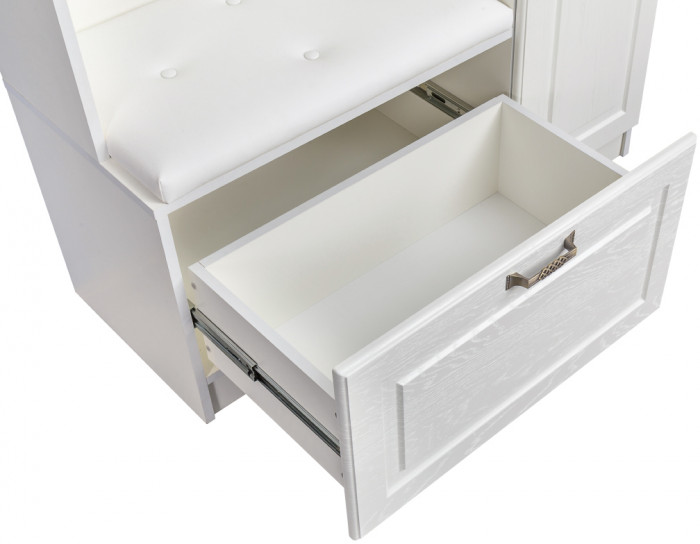 Ливерпуль Шкаф многоцелевого назначения 13.21, цвет ясень ваниль/белый, ШхГхВ 100,1х41,4х220,3 см., универсальная сборка, подходит карниз 1000 #165002