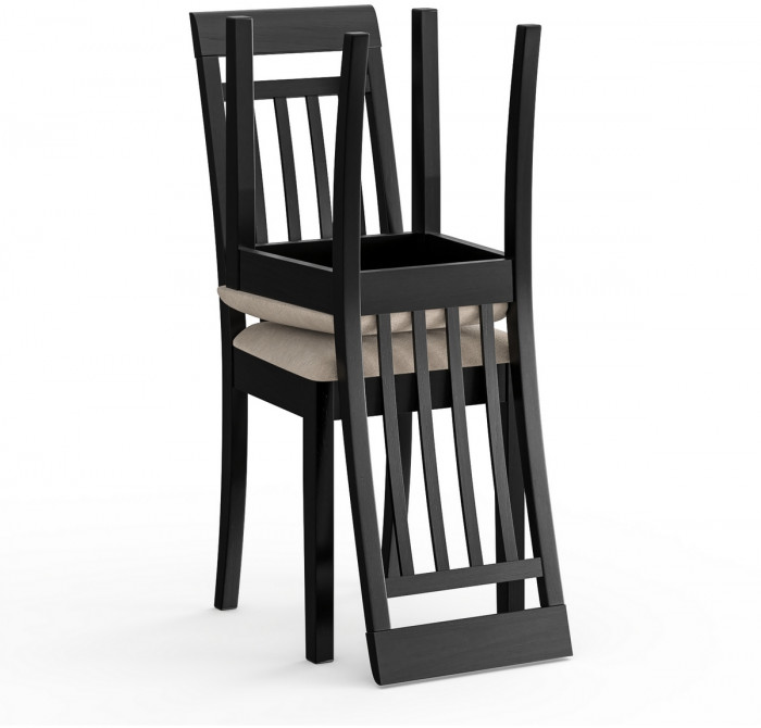 Два стула Мебель--24 Гольф-11 разборных, цвет венге, обивка ткань велюр капучино 25, ШхГхВ 40х40х100 см., от пола до верха сиденья 47 см.