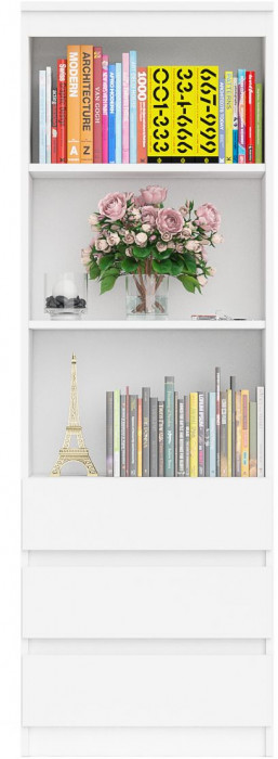 Мори Стеллаж МСТ600.3, цвет белый, ШхГхВ 60,4х35,4х179,6 см.