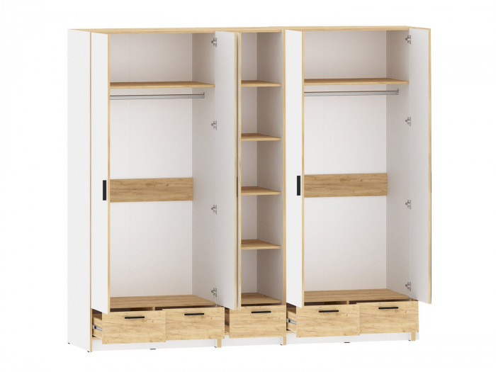 Спальня Оттавия 5 Белый / Дуб золотой