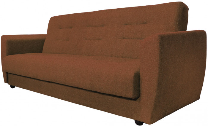 Раскладной диван-кровать, прямой, книжка, цвет коричневый, Лира 120х190