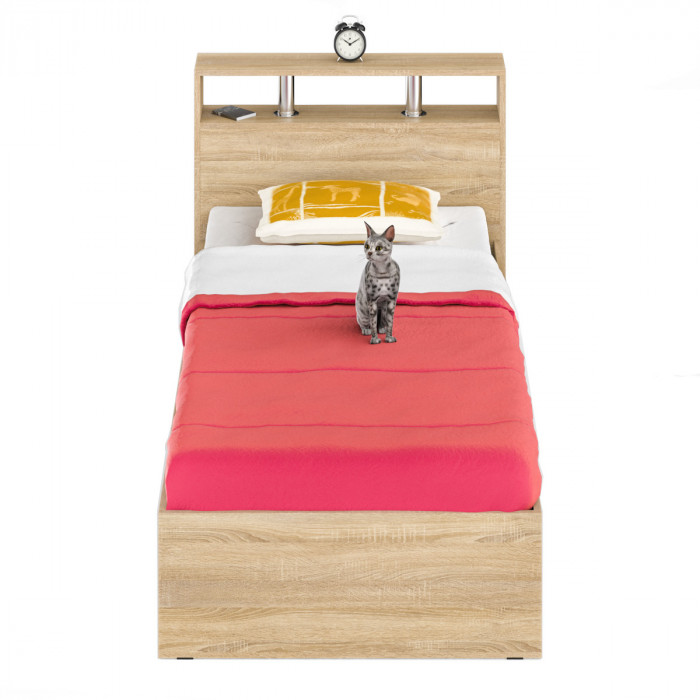 Камелия Кровать 0900, дуб сонома