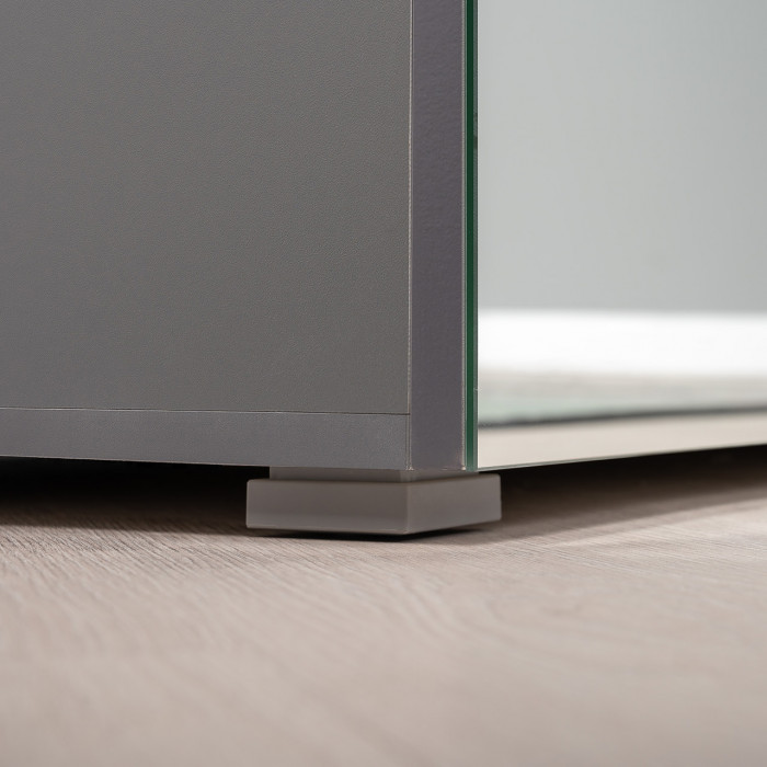 Октава Прихожая 33, серый графит/дуб крафт золотой/фасады МДФ серый графит