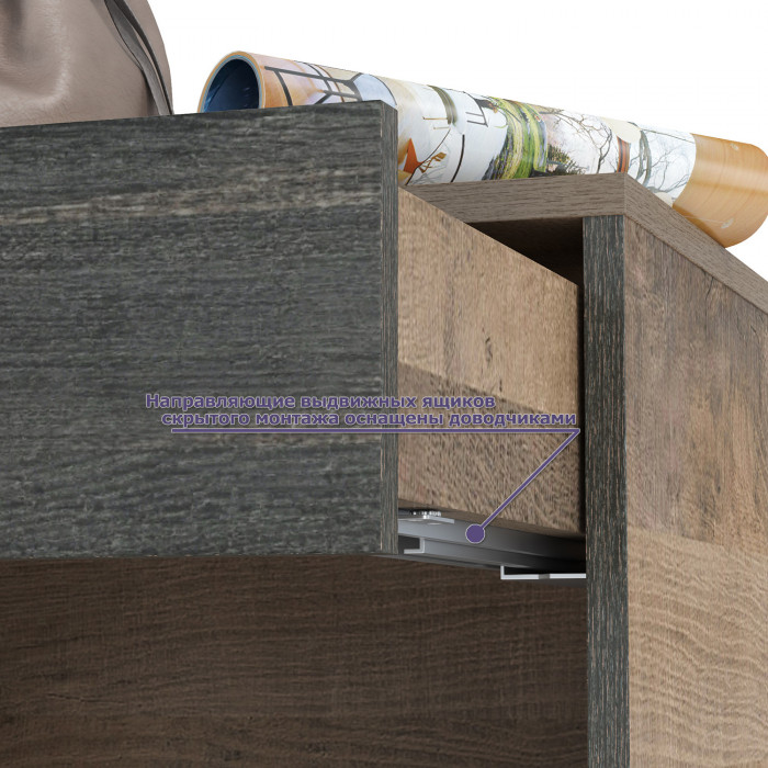 Трувор Прихожая 218, цвет дуб гранж песочный/интра, ШхГхВ 189х36,9х194,2 см., универсальная сборка