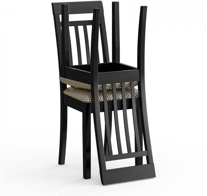 Два стула Мебель--24 Гольф-11 разборных, цвет венге, обивка ткань руми 812/8, ШхГхВ 40х40х100 см., от пола до верха сиденья 47 см.