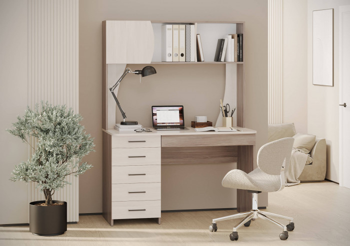 Стол рабочий 6-0606бод.тем/св Сигма, бодега тёмный/бодега светлый