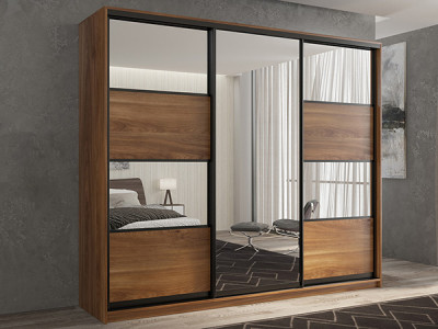 Шкаф-купе Кааппи 5 Кастелло Бренди 210х45х230 см