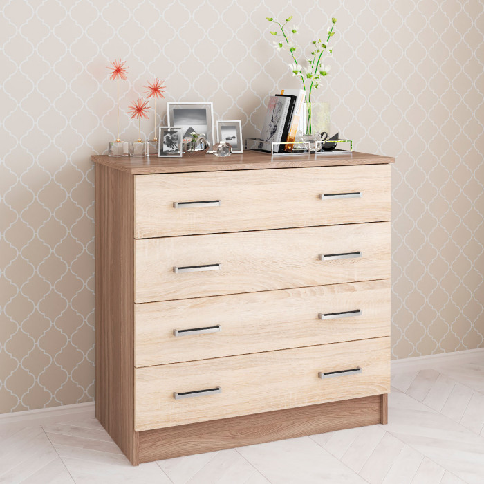 Комод Катрин 3 (820*810*425) ясень шимо/дуб сонома