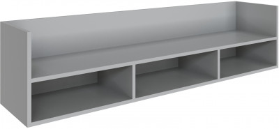 Полка навесная (открытая) Мадрид ПНО-1 (1,5) камень серый