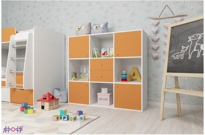 Стеллаж Джери (Дуб молочный/Винтерберг)