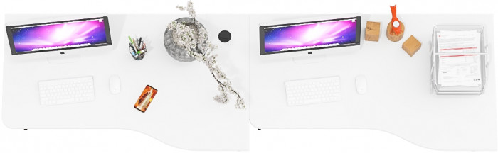 Два стола письменных С-МД-1-04, венге/белый шагрень