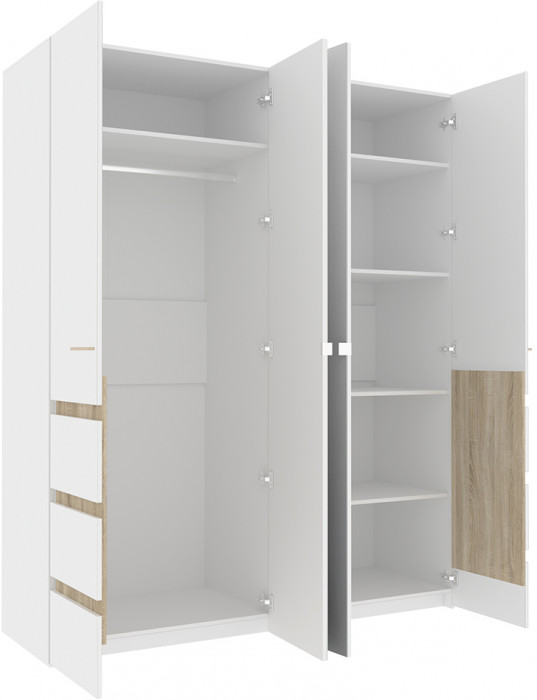 Шкаф 4-х створчатый Анона 8, белый