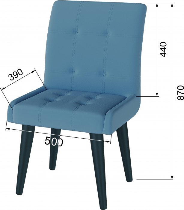 Стул Гира светло-голубой