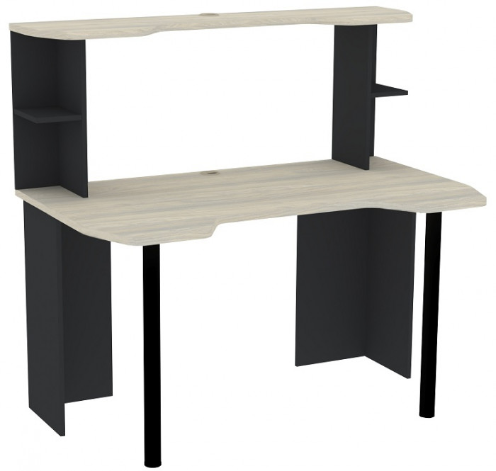 Надстройка для стола Аурелио 85, Антрацит-Блеквуд Сатиновый