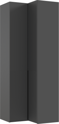 Марвэл Шкаф угловой, Графит/Браш графит